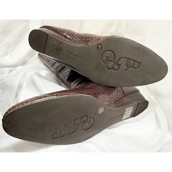 NWOT - Vintage BCBG  Genuine Leather "Petler" Boots - Dark Brown - Size 7 1/2 - Picture 7 of 9